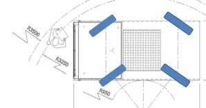 Elektroschlepper E800 Abmessung oben